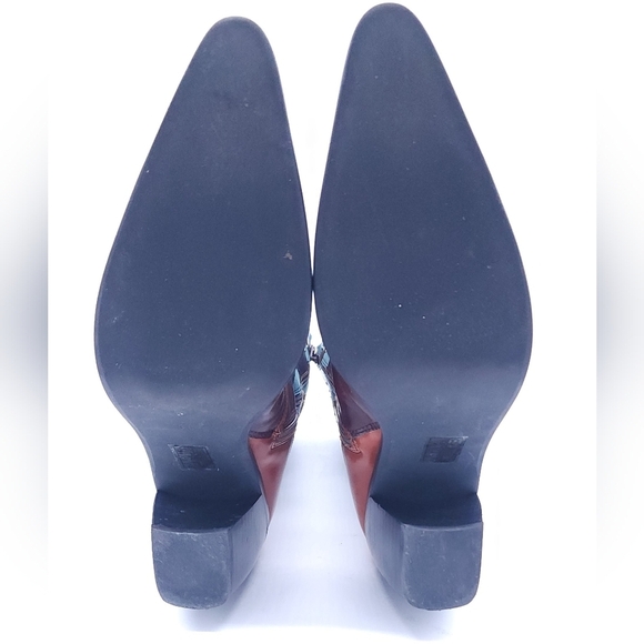 Jeffrey Campbell Women Saddle Up Western Cowboy Boot Size 8.5 Multicolor - Picture 10 of 11